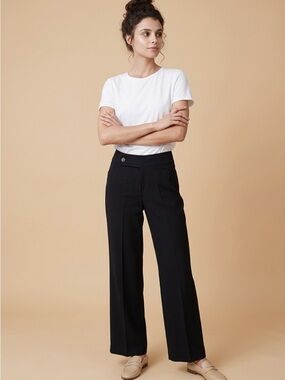 Nine West Black Wide Leg Trousers